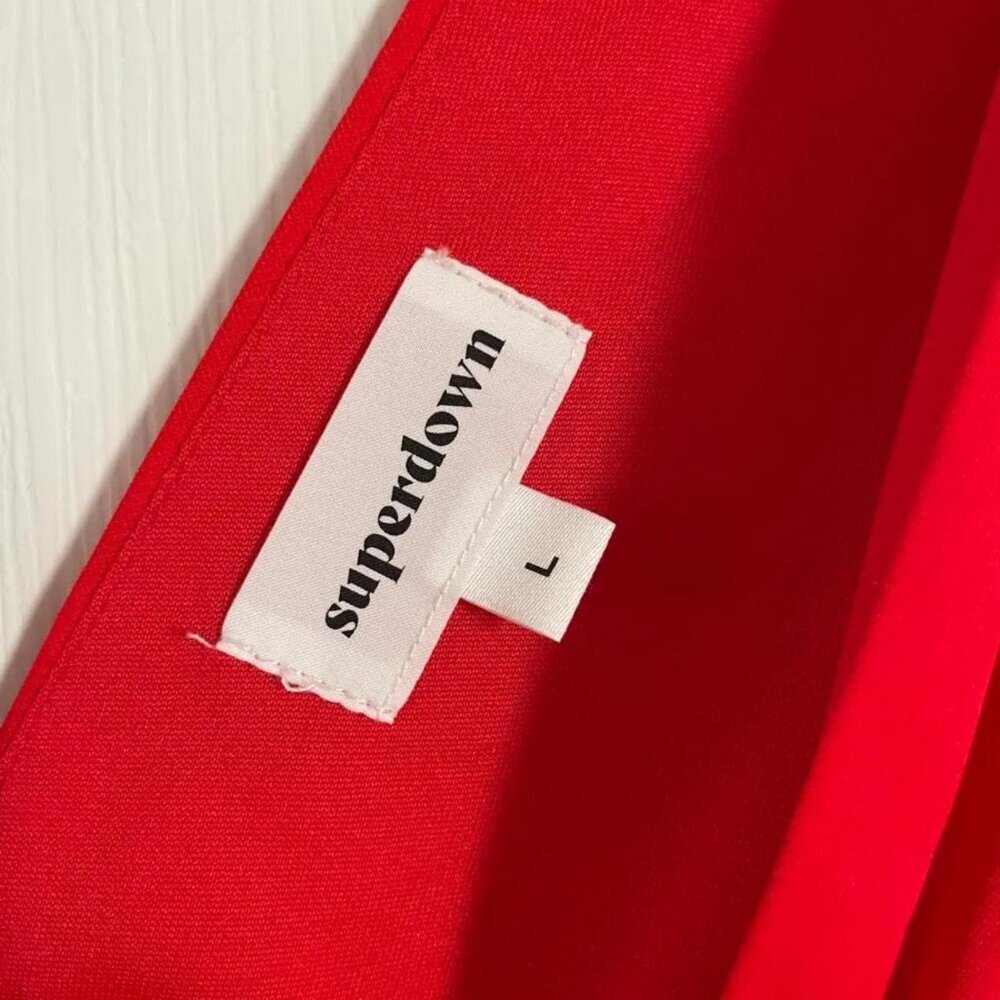 Superdown Harlow Mini Dress Red Size Large - Picture 5 of 6